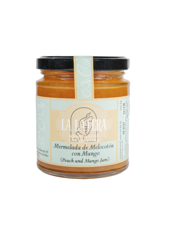 Mermelada de melocotón con mango